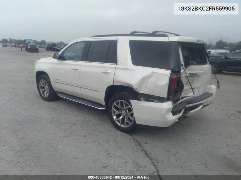 1GKS2BKC2FR559905 2015 GMC Yukon Slt