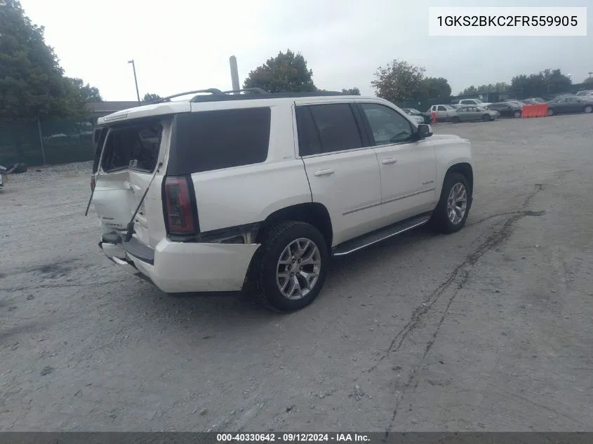 1GKS2BKC2FR559905 2015 GMC Yukon Slt