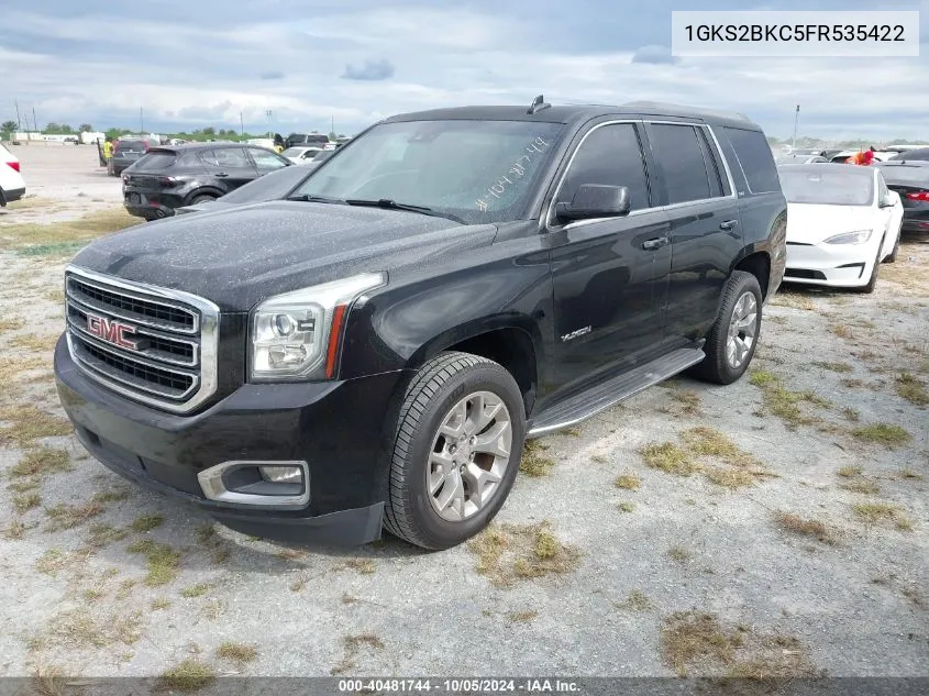 2015 GMC Yukon Slt VIN: 1GKS2BKC5FR535422 Lot: 40481744