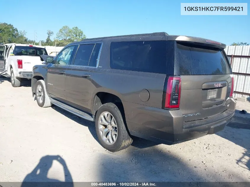 1GKS1HKC7FR599421 2015 GMC Yukon Xl 1500 Slt