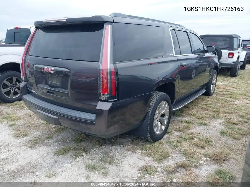 2015 GMC Yukon Xl C1500 Slt VIN: 1GKS1HKC1FR726163 Lot: 40494847