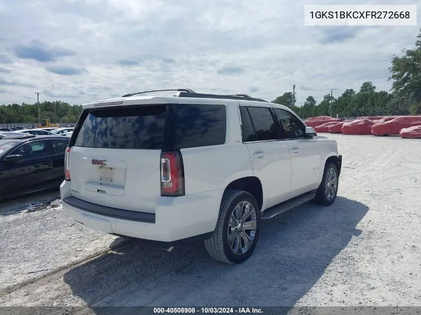 2015 GMC Yukon Slt VIN: 1GKS1BKCXFR272668 Lot: 40508908