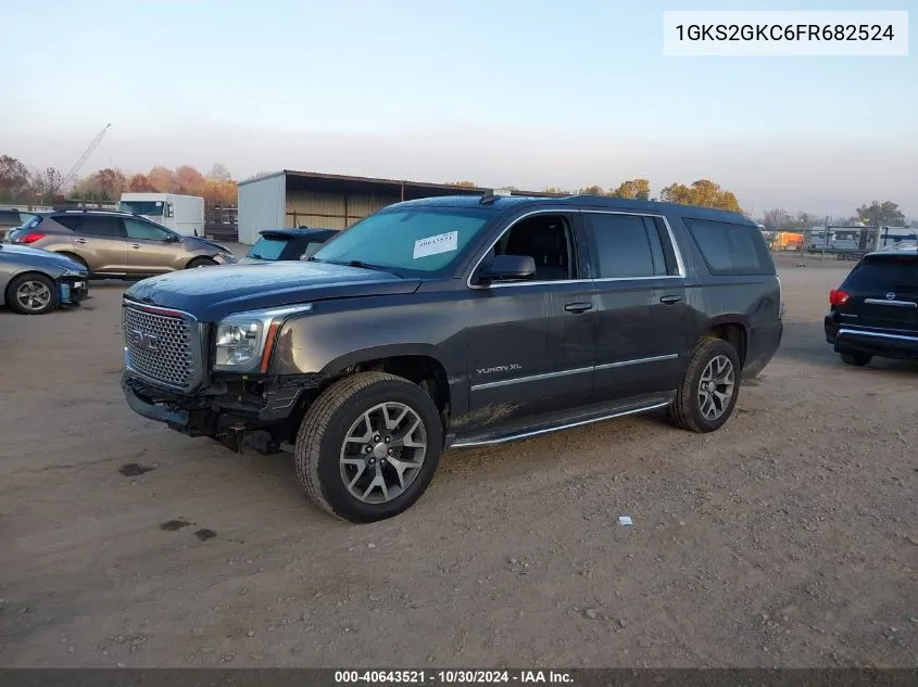 2015 GMC Yukon Xl 1500 Sle VIN: 1GKS2GKC6FR682524 Lot: 40643521