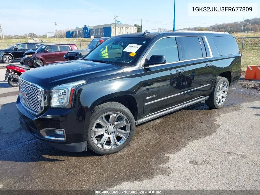 2015 GMC Yukon Xl 1500 Denali VIN: 1GKS2JKJ3FR677809 Lot: 40683695