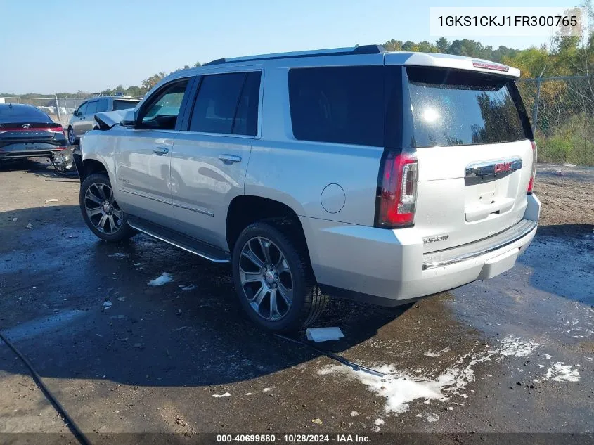 2015 GMC Yukon Denali VIN: 1GKS1CKJ1FR300765 Lot: 40699580