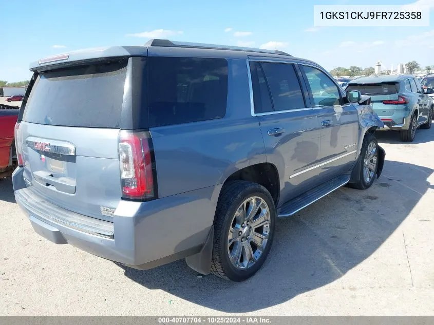 2015 GMC Yukon Denali VIN: 1GKS1CKJ9FR725358 Lot: 40707704