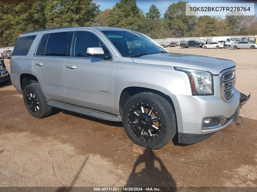 2015 GMC Yukon Slt VIN: 1GKS2BKC7FR278764 Lot: 40711251