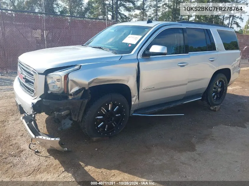 2015 GMC Yukon Slt VIN: 1GKS2BKC7FR278764 Lot: 40711251