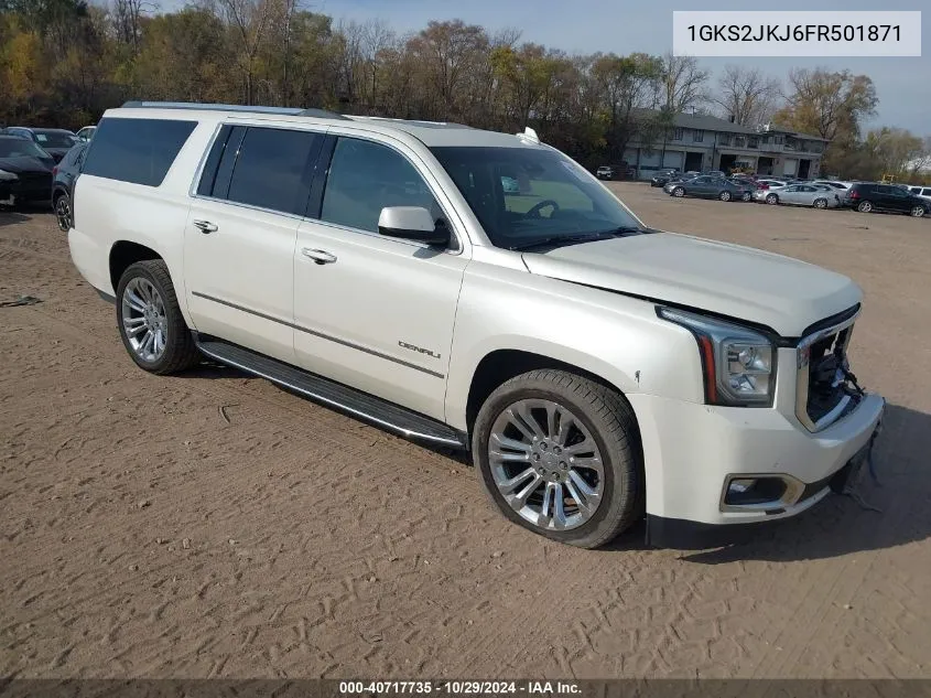 2015 GMC Yukon Xl 1500 Denali VIN: 1GKS2JKJ6FR501871 Lot: 40717735