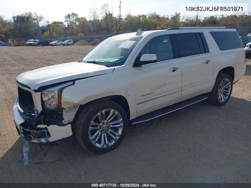 2015 GMC Yukon Xl 1500 Denali VIN: 1GKS2JKJ6FR501871 Lot: 40717735