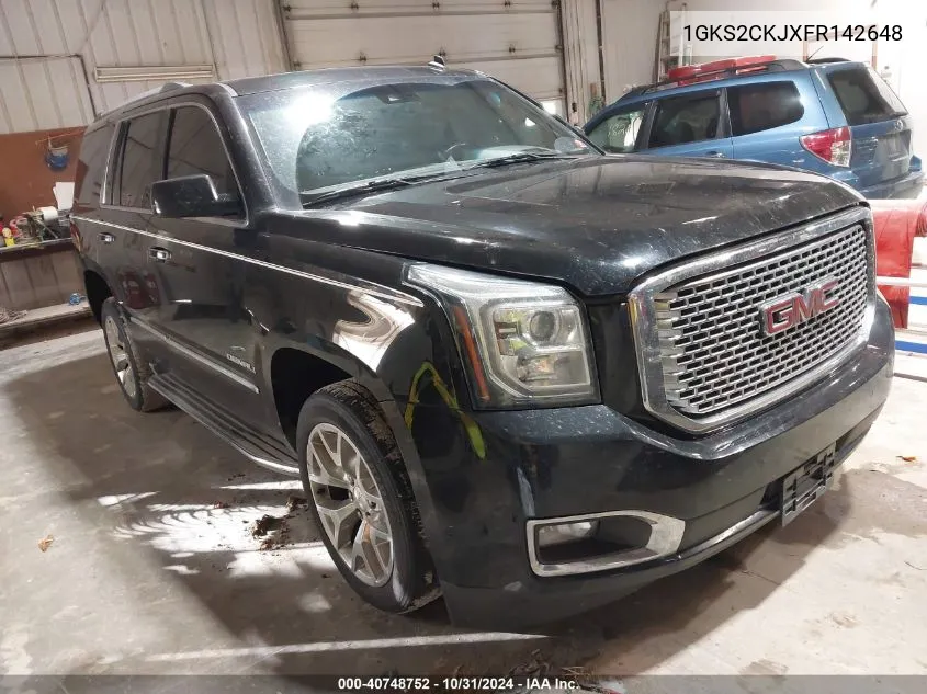 2015 GMC Yukon Denali VIN: 1GKS2CKJXFR142648 Lot: 40748752