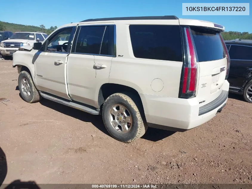 2015 GMC Yukon Slt VIN: 1GKS1BKC4FR137220 Lot: 40769199