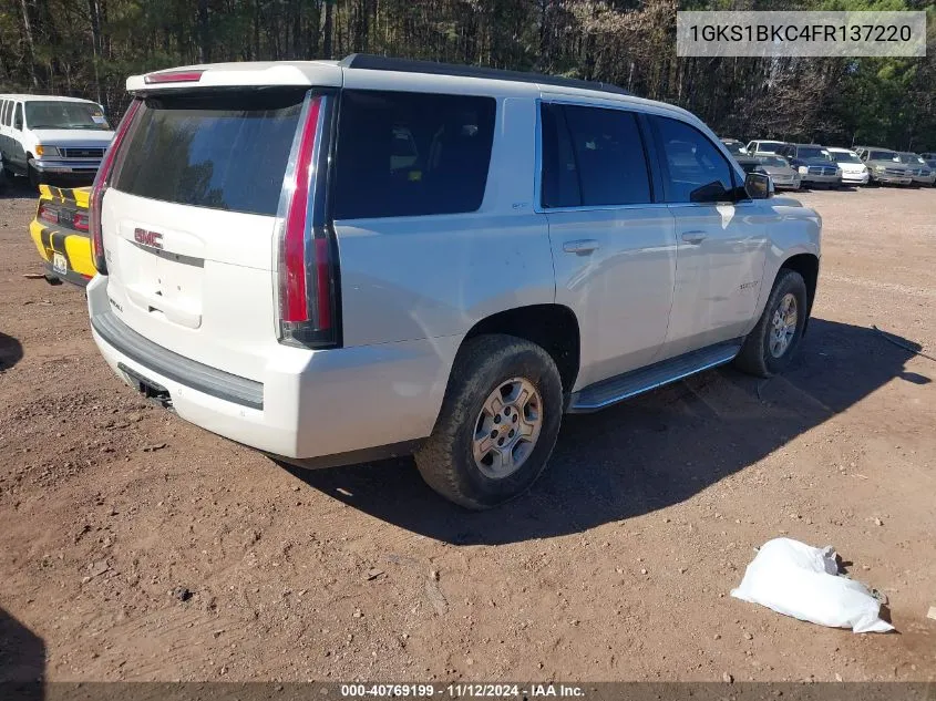 2015 GMC Yukon Slt VIN: 1GKS1BKC4FR137220 Lot: 40769199