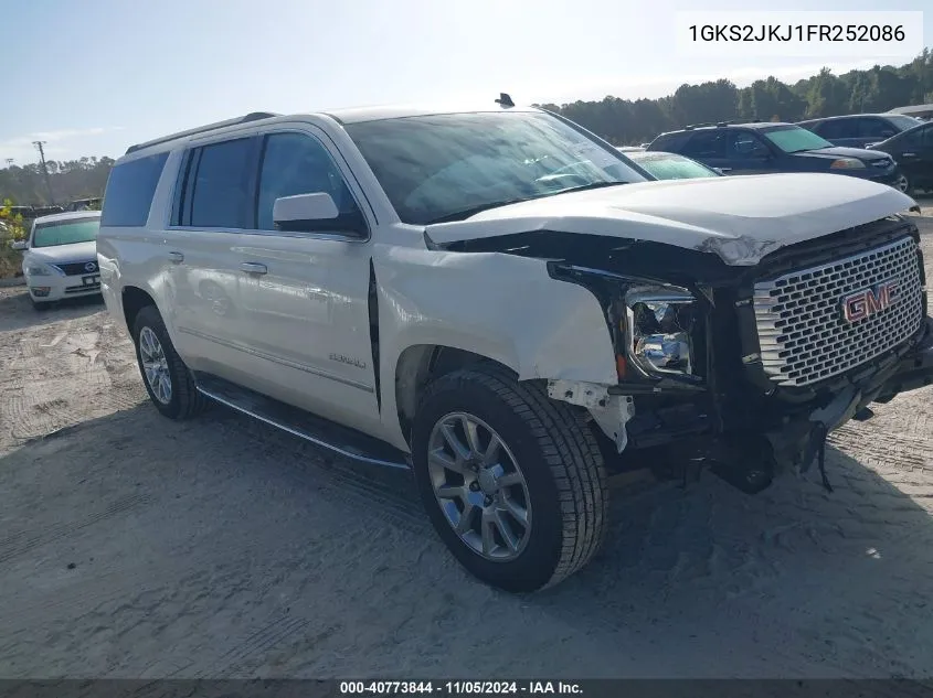 2015 GMC Yukon Xl 1500 Denali VIN: 1GKS2JKJ1FR252086 Lot: 40773844