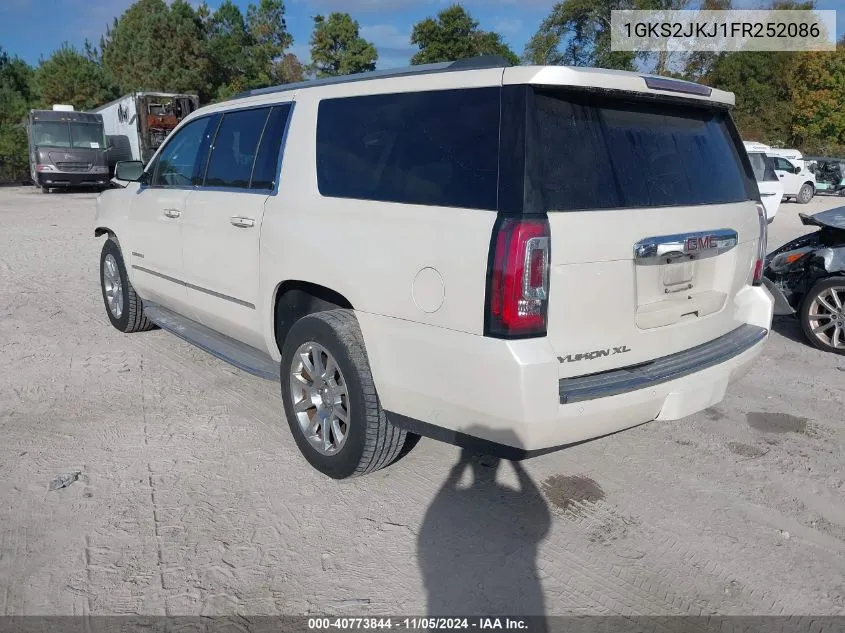 2015 GMC Yukon Xl 1500 Denali VIN: 1GKS2JKJ1FR252086 Lot: 40773844