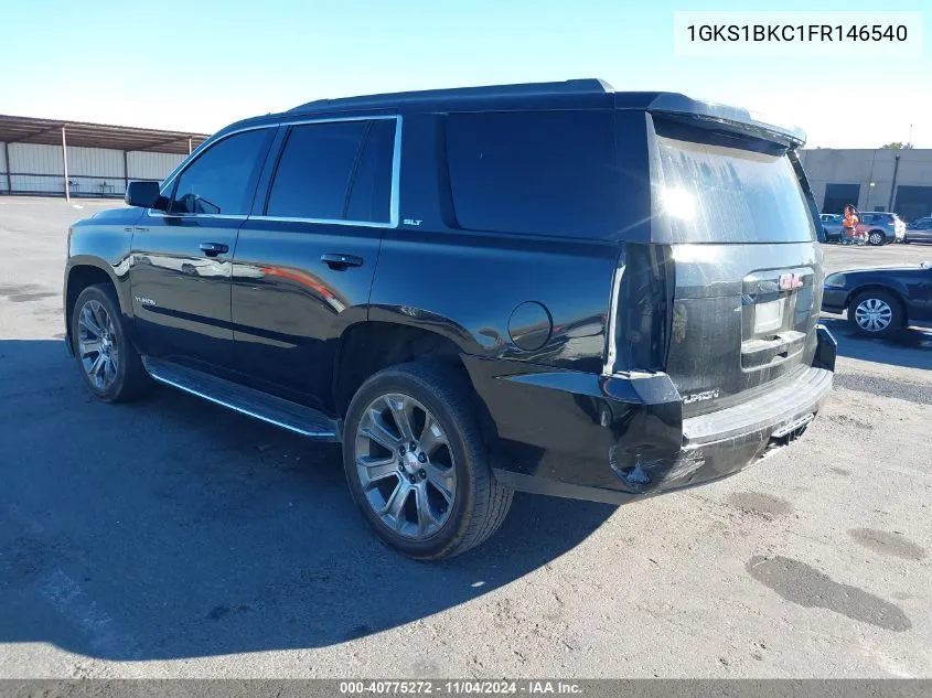 2015 GMC Yukon Slt VIN: 1GKS1BKC1FR146540 Lot: 40775272