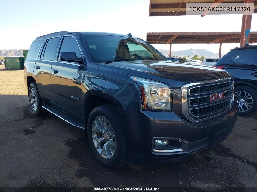 2015 GMC Yukon Sle VIN: 1GKS1AKC0FR147320 Lot: 40778042