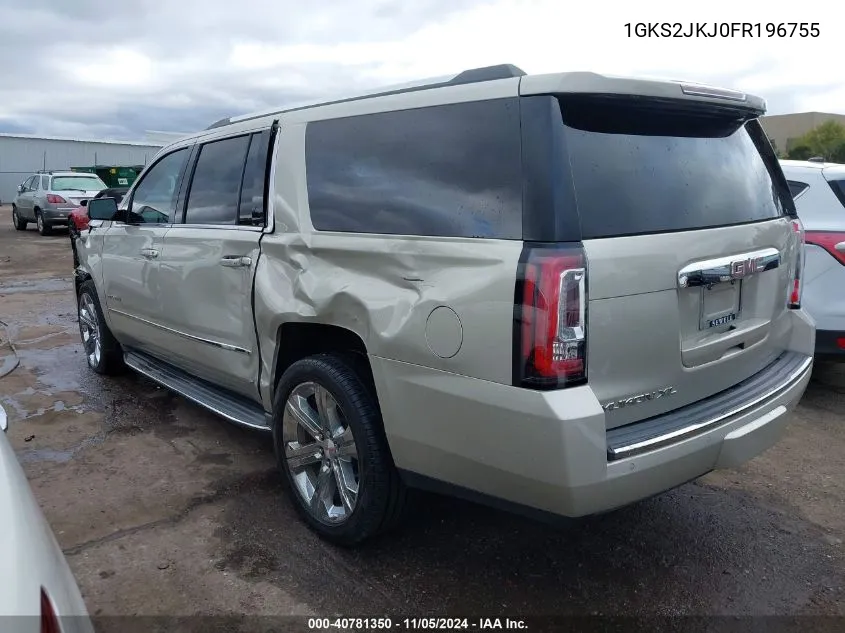 2015 GMC Yukon Xl 1500 Denali VIN: 1GKS2JKJ0FR196755 Lot: 40781350