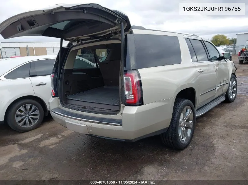 2015 GMC Yukon Xl 1500 Denali VIN: 1GKS2JKJ0FR196755 Lot: 40781350