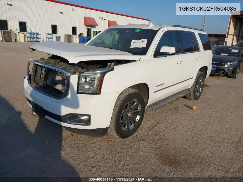 2015 GMC Yukon Denali VIN: 1GKS1CKJ2FR504085 Lot: 40836116