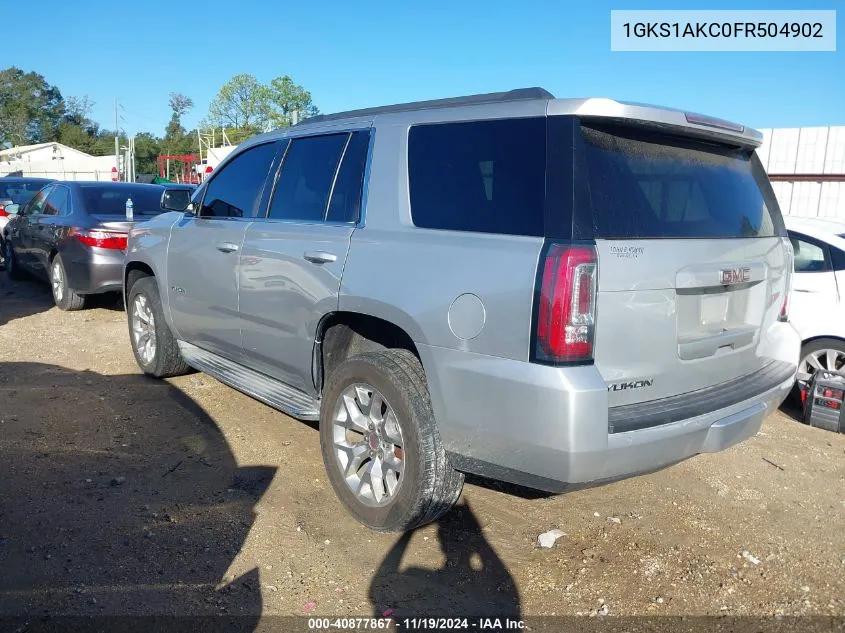 1GKS1AKC0FR504902 2015 GMC Yukon Sle