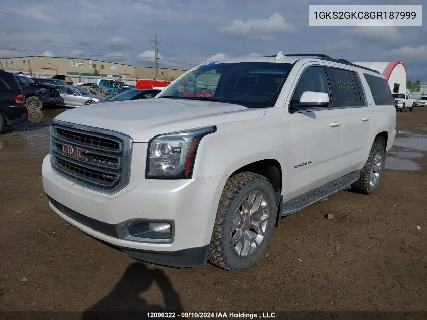 2016 GMC Yukon Xl VIN: 1GKS2GKC8GR187999 Lot: 12096322