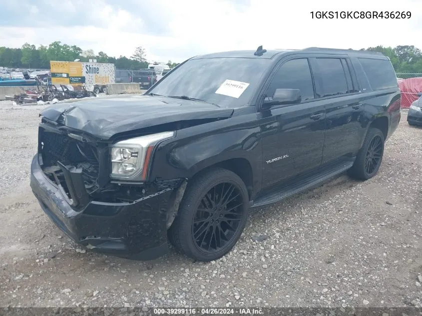 1GKS1GKC8GR436269 2016 GMC Yukon Xl Slt