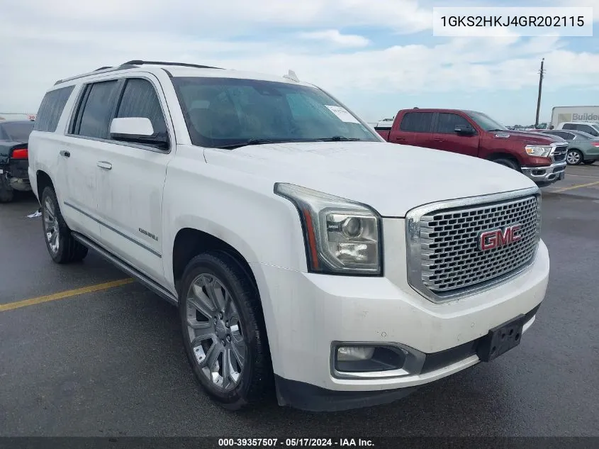 1GKS2HKJ4GR202115 2016 GMC Yukon Xl Denali