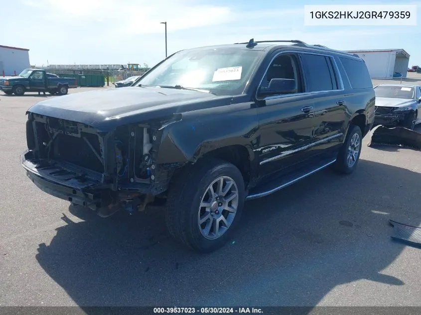 2016 GMC Yukon Xl Denali VIN: 1GKS2HKJ2GR479359 Lot: 39537023