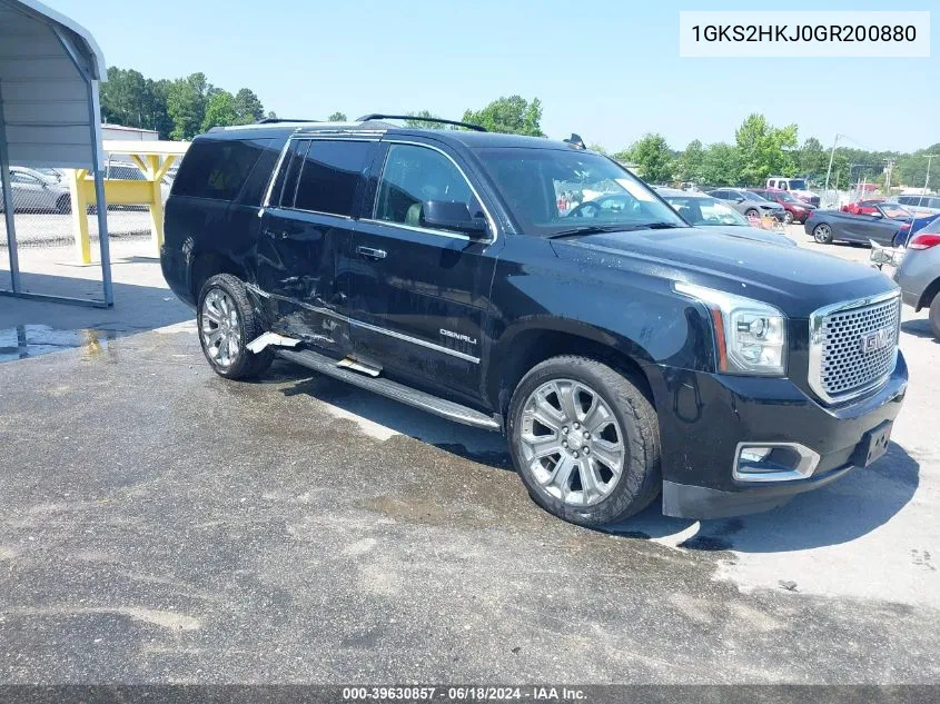 2016 GMC Yukon Xl Denali VIN: 1GKS2HKJ0GR200880 Lot: 39630857