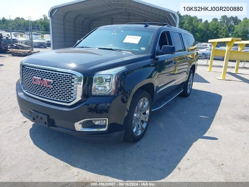 2016 GMC Yukon Xl Denali VIN: 1GKS2HKJ0GR200880 Lot: 39630857