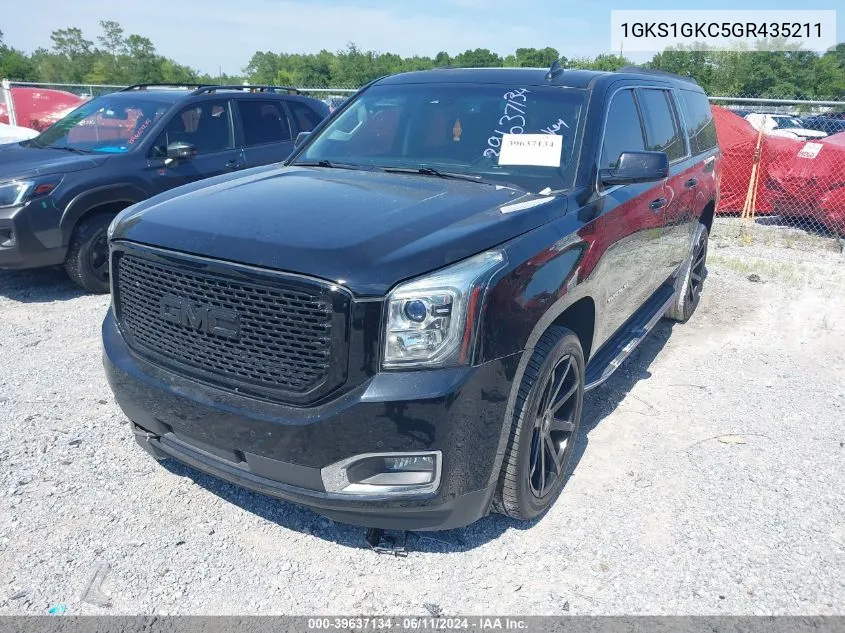 1GKS1GKC5GR435211 2016 GMC Yukon Xl Slt