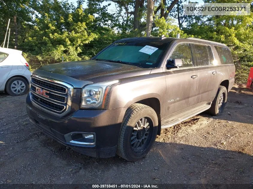 1GKS2FEC0GR253371 2016 GMC Yukon Xl Sle