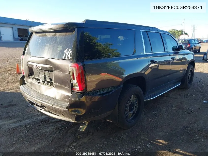 1GKS2FEC0GR253371 2016 GMC Yukon Xl Sle