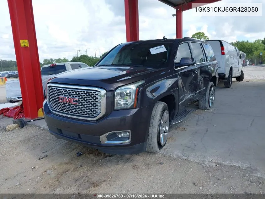 2016 GMC Yukon Denali VIN: 1GKS1CKJ6GR428050 Lot: 39826760