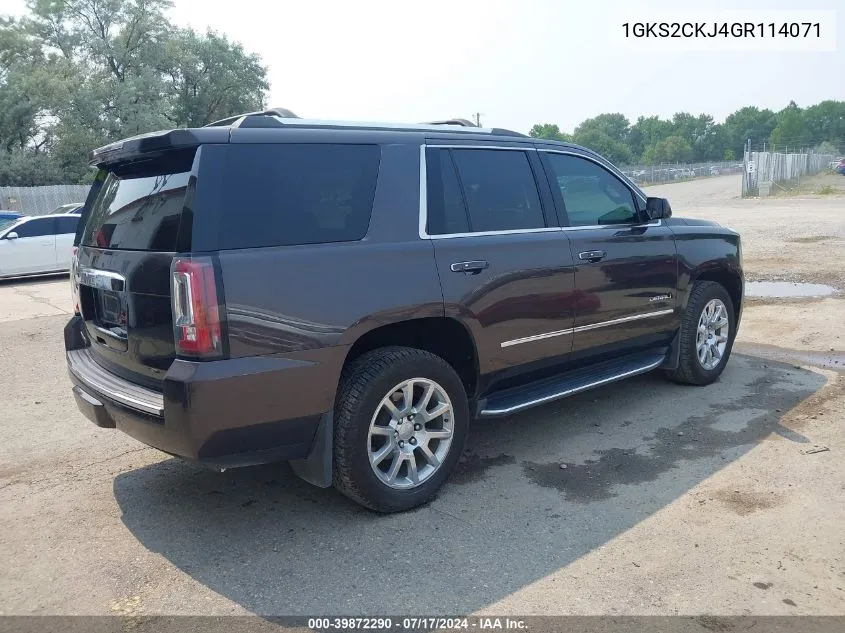 1GKS2CKJ4GR114071 2016 GMC Yukon Denali