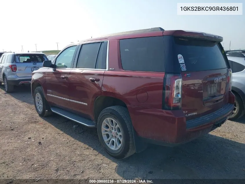 1GKS2BKC9GR436801 2016 GMC Yukon Slt