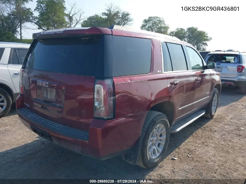 1GKS2BKC9GR436801 2016 GMC Yukon Slt