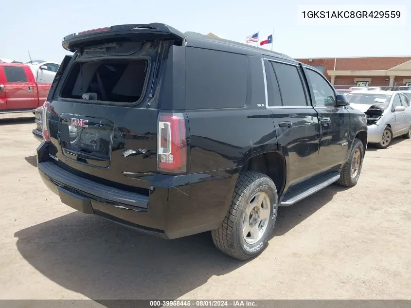 1GKS1AKC8GR429559 2016 GMC Yukon Sle