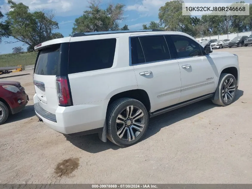 1GKS2CKJ8GR246668 2016 GMC Yukon Denali