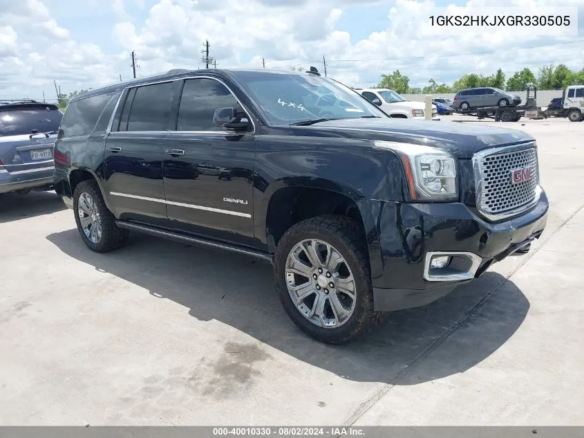 2016 GMC Yukon Xl Denali VIN: 1GKS2HKJXGR330505 Lot: 40010330