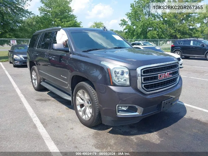 1GKS2BKC2GR267365 2016 GMC Yukon Slt