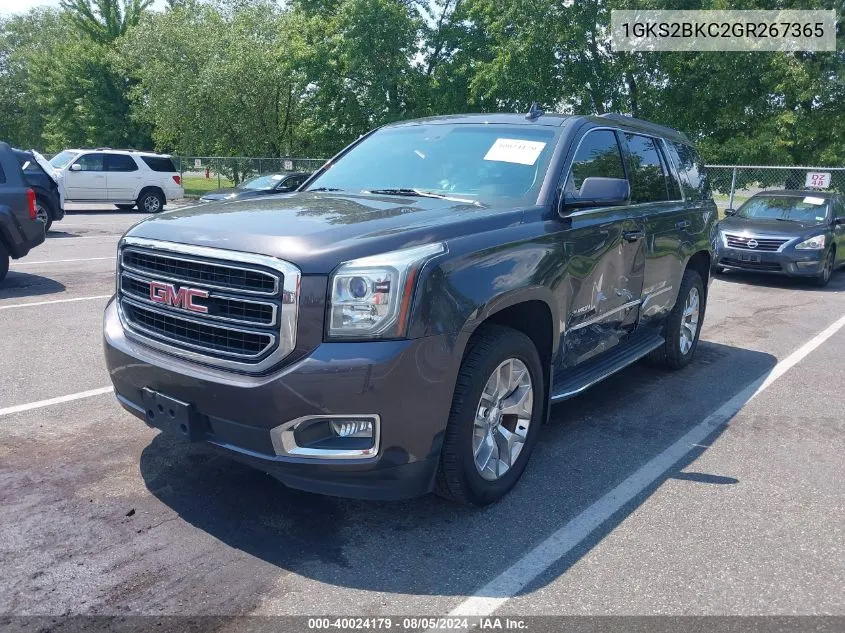 1GKS2BKC2GR267365 2016 GMC Yukon Slt