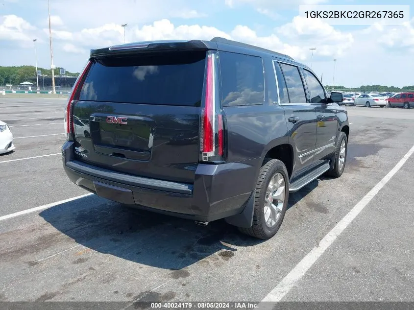 1GKS2BKC2GR267365 2016 GMC Yukon Slt