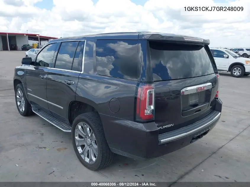 1GKS1CKJ7GR248009 2016 GMC Yukon Denali