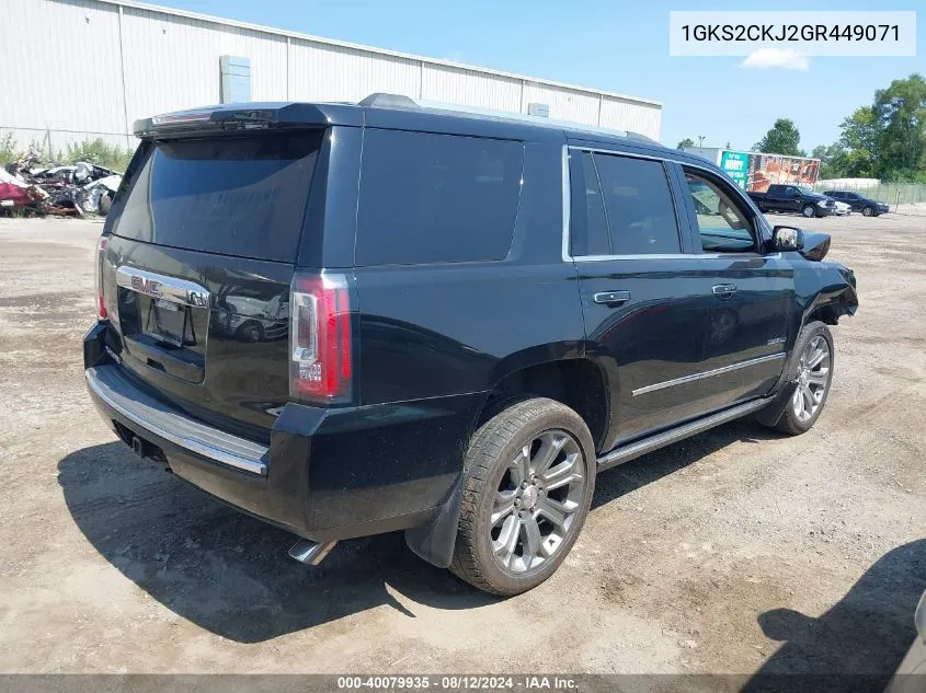 1GKS2CKJ2GR449071 2016 GMC Yukon Denali