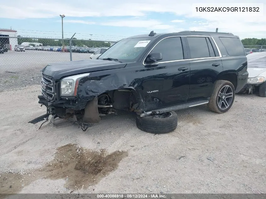 2016 GMC Yukon Sle VIN: 1GKS2AKC9GR121832 Lot: 40086918