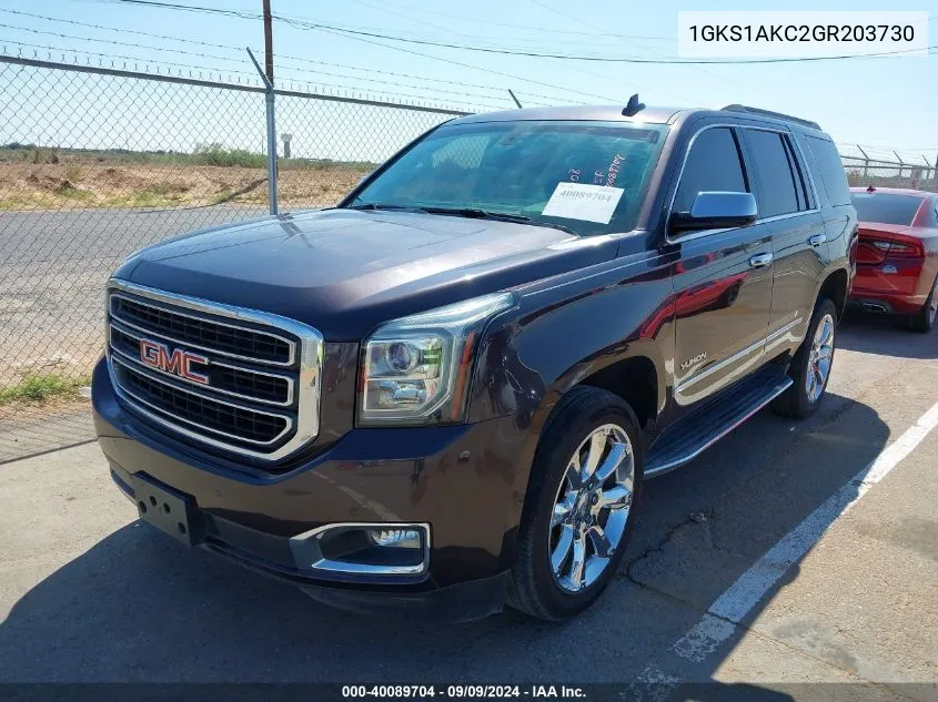 1GKS1AKC2GR203730 2016 GMC Yukon Sle