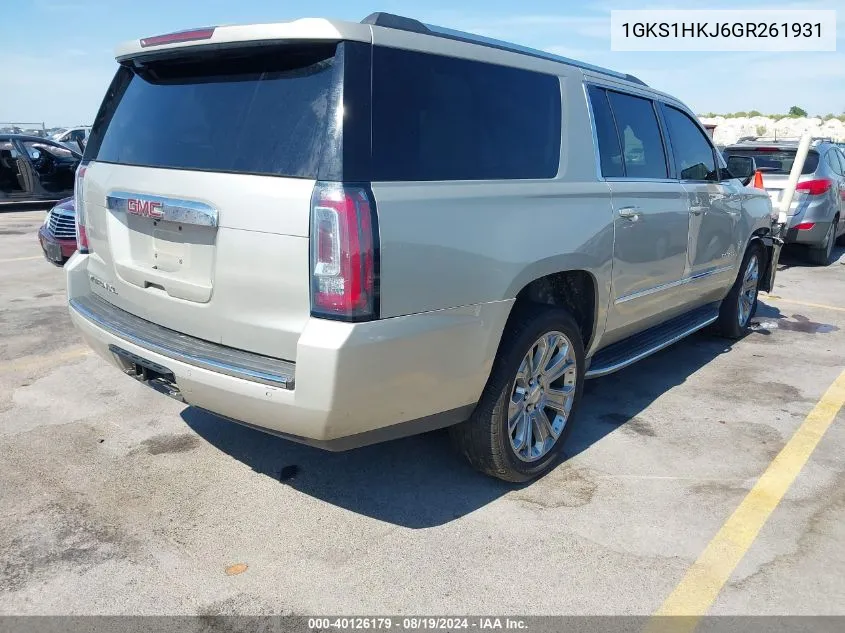 1GKS1HKJ6GR261931 2016 GMC Yukon Xl Denali