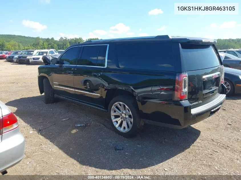 1GKS1HKJ8GR463105 2016 GMC Yukon Xl Denali